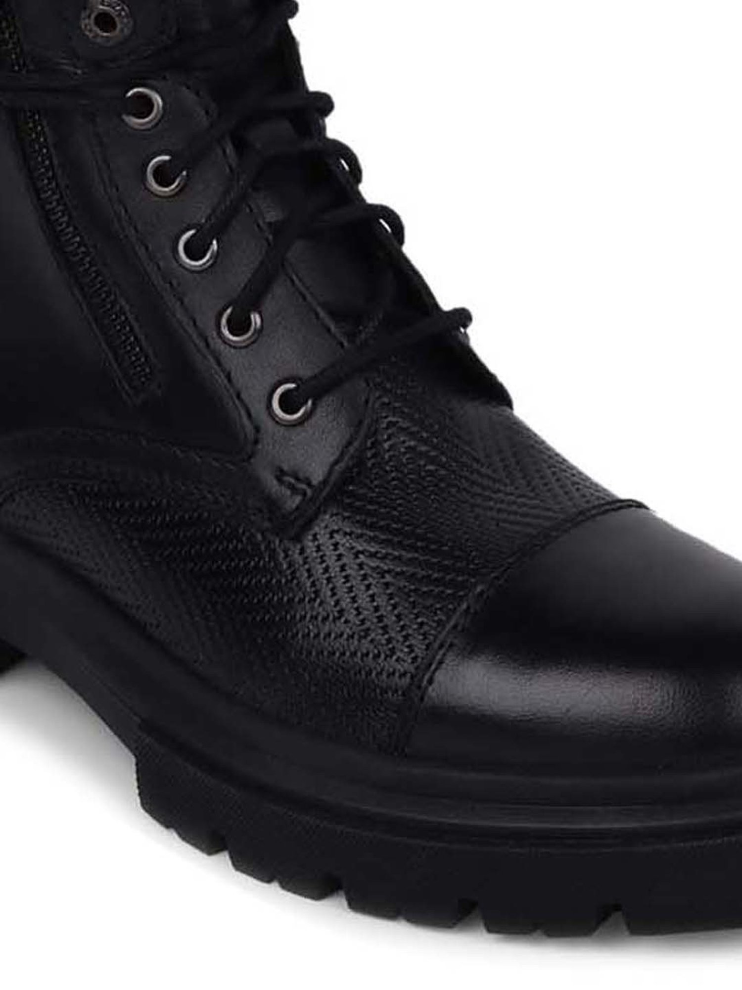 EZOK Men's Black Derby Boots
