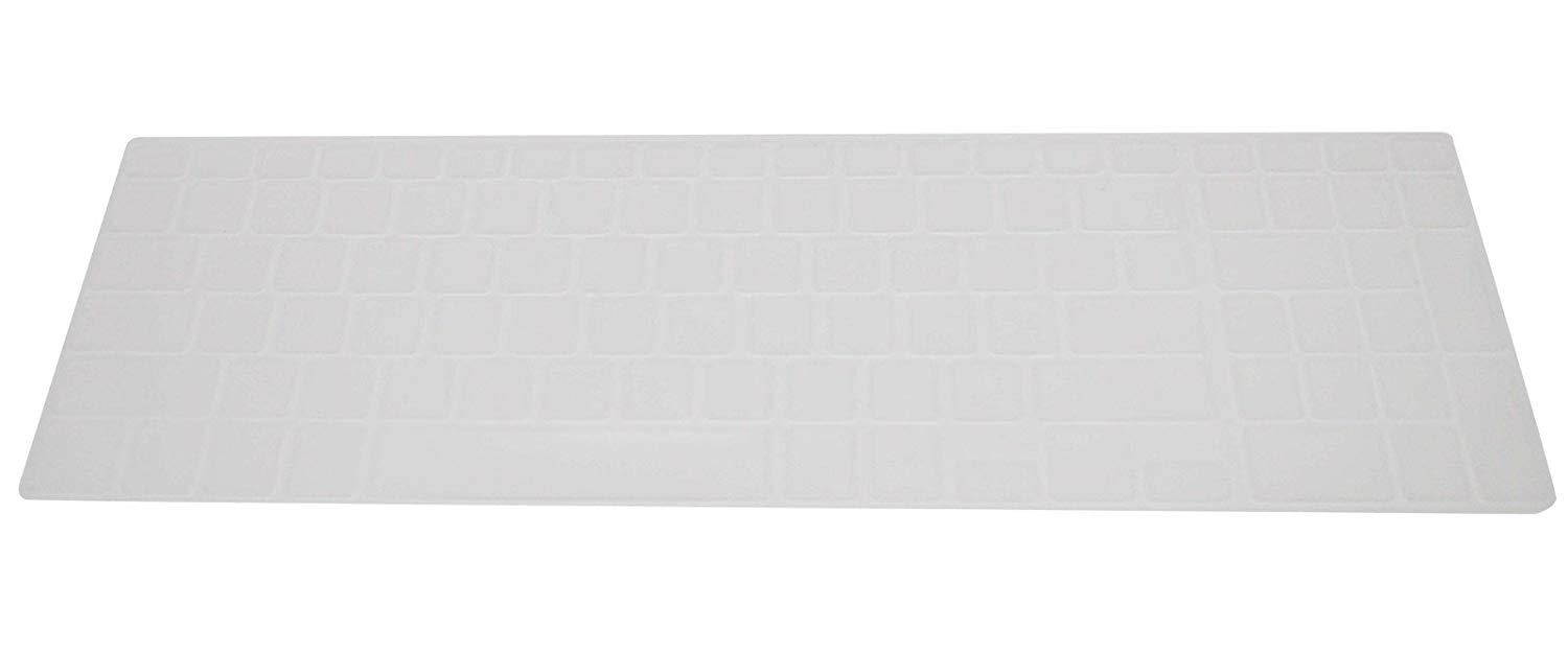 PcProfessional Clear Ultra Thin Silicone Gel Keyboard Cover for Dell Inspiron 15 3000 series 15.6" Laptop with Application Kit (Please Compare Keyboard Layout and Model)