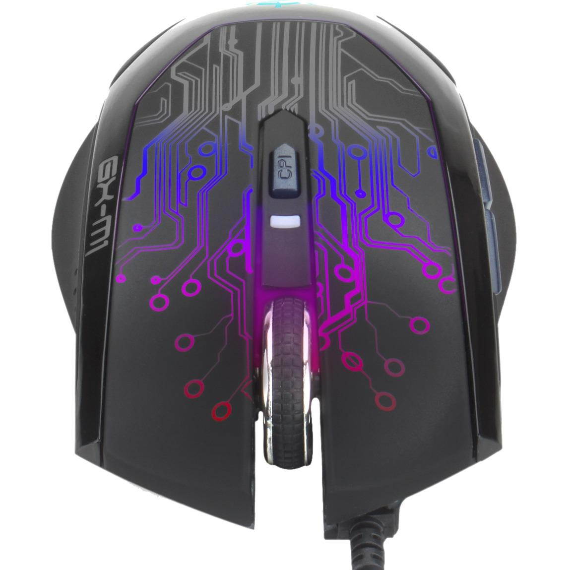 ENHANCE GX-M1 Gaming Mouse with 3500 dpi, Optical Sensor and Color-Changing LED Lights