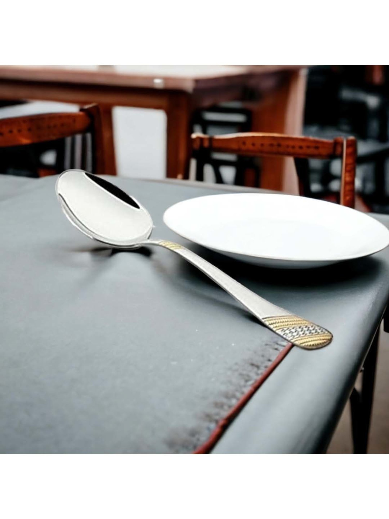 Sumeet S.S.Big Serving&Cooking Spoon Set-5pc(1 Turner,1Serving Spoon,1Skimmer,1Basting Spoon,1Ladle)