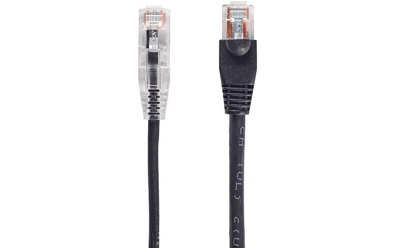 Black Box Slim-Net Cat.6a UTP Patch Network Cable - 3 ft Network Cable for Network Device - First End: 1 x RJ-45 Male Network