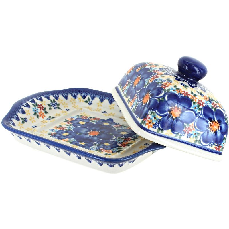 3R Studios Pressed Glass Butter Dish