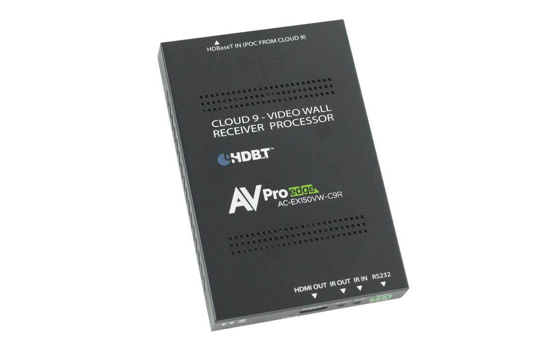 AVPro Edge AC-EX150VW-C9R 150m IR/RS232 Pass-Through Full HD Video Wall Cloud 9 Extender (Receiver) w/10-Yr Warranty