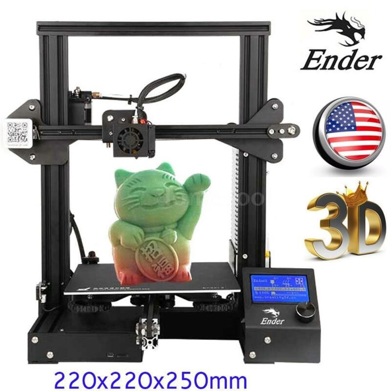 Creality Ender-3 3D Printer MK8 High-precision 220x220x250mm Resume+PLA Filament