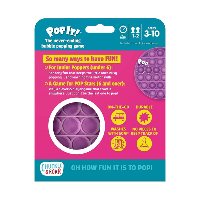 Chuckle & Roar Pop It! Game - Purple