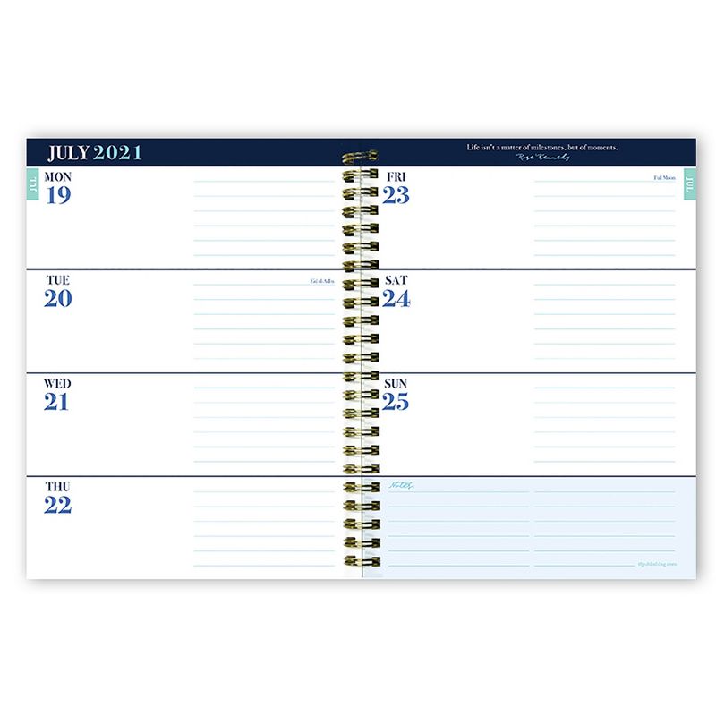 2021-22 Academic Planner 6" x 8" Dyed Stripes Daily/Weekly/Monthly - The Time Factory