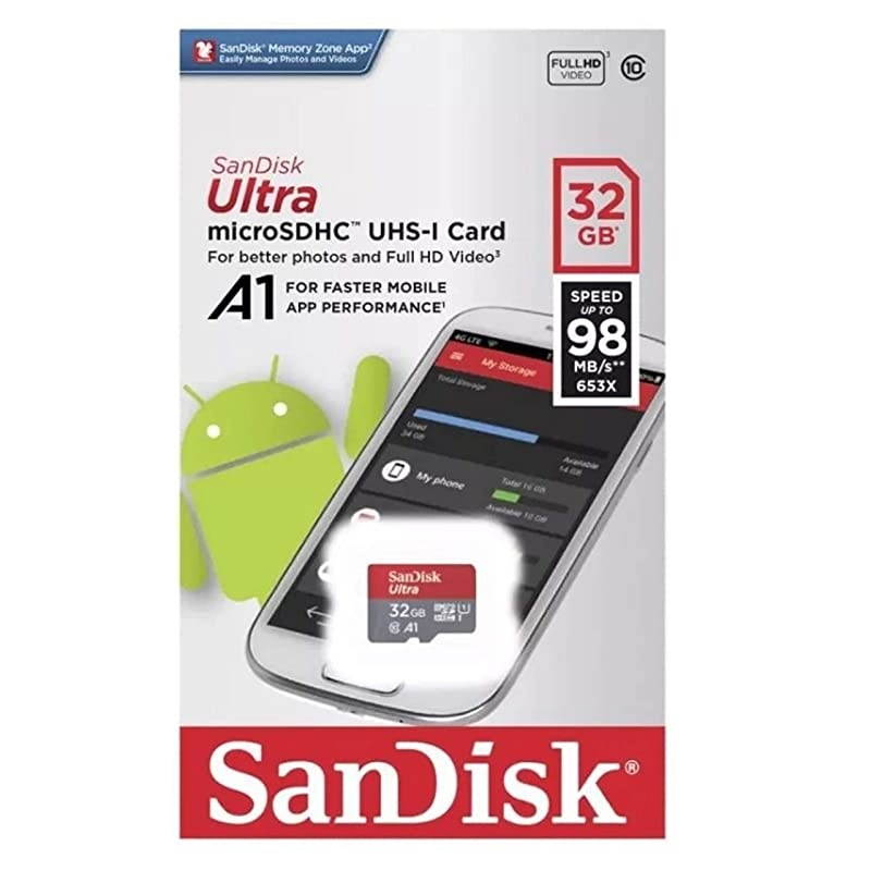 Memory Card 32GB Ultra MicroSD Works with LG Stylo 3, LG Zone 4, LG Stylo 5, LG Stylo 4, LG Stylo 2 Cell Phone (SDSQUAR-032G-GN6MN) Bundle with (1) Everything But Stromboli Micro Card Reader