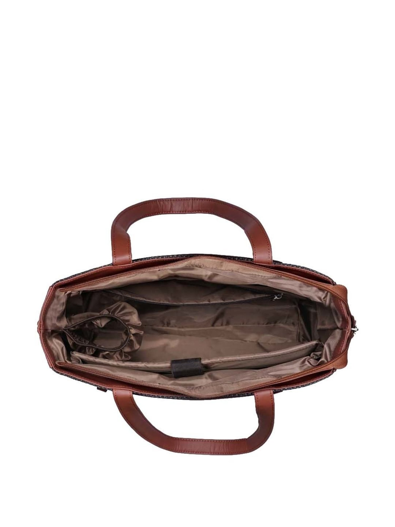 ZOUK Multicolor Printed Large Laptop Tote Handbag