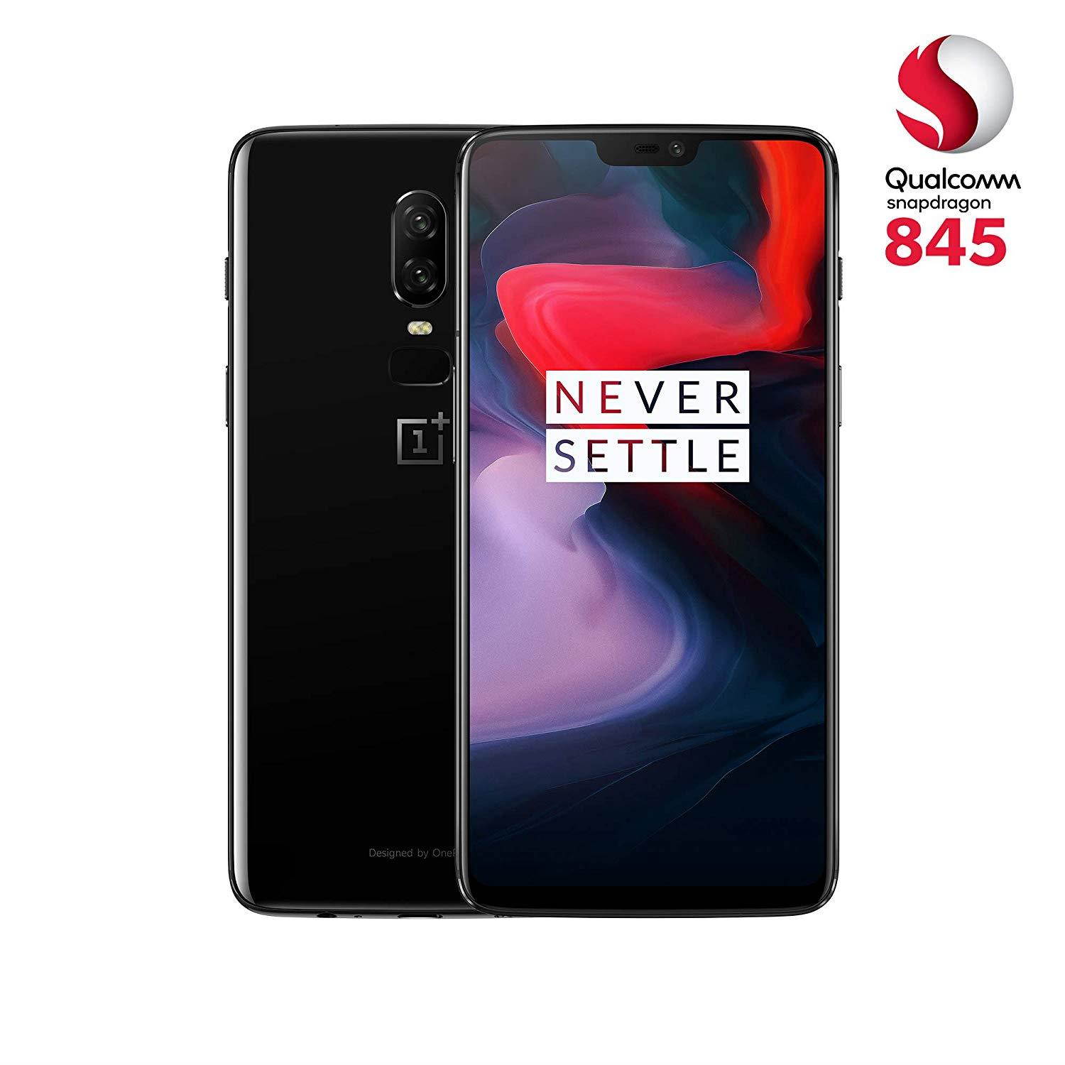 OnePlus 6 A6003 Dual-SIM 128GB (No CDMA, GSM only) Factory Unlocked 4G/LTE Smartphone - Silk White