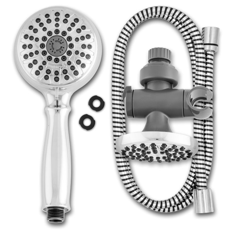 PowerSpray Combination Shower Head 8+1 dual-mode Chrome - Waterpik