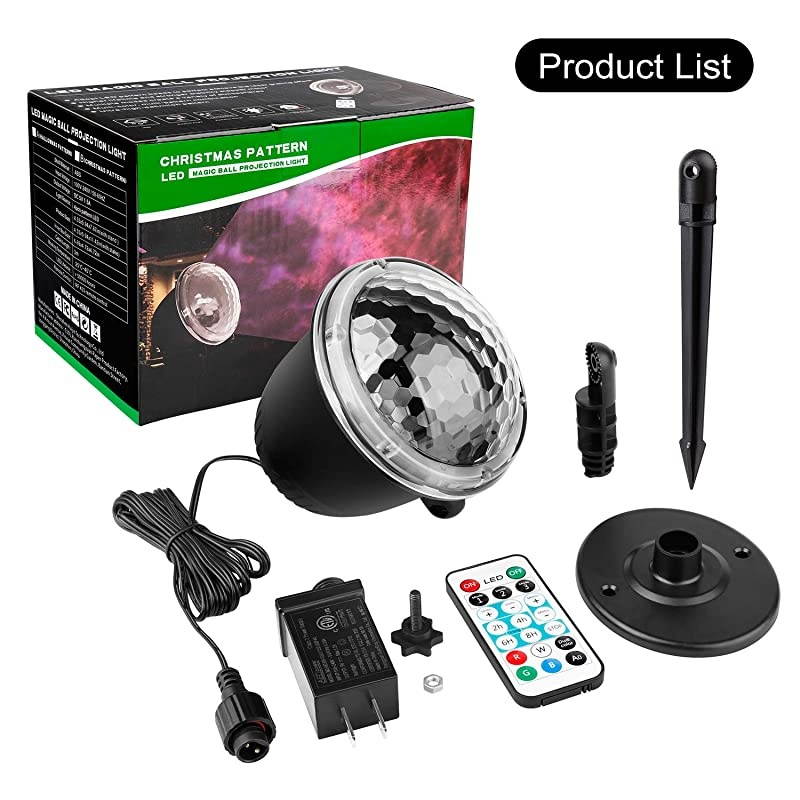 Wave LED Projector Light Ocean Wave proof LED Ripple RGB 3D Effect with Remote Control Undersea Strobe Projector Lamp for Christmas Halloween Wedding Party Holiday Disco Kids Adult