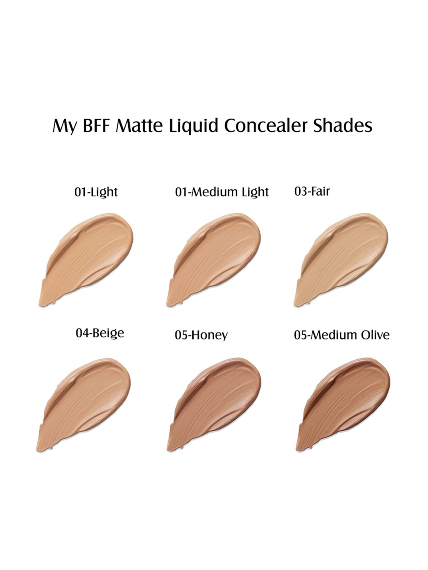 Glam21 My BFF Matte Liquid Concealer 02 Medium Light - 8 gm