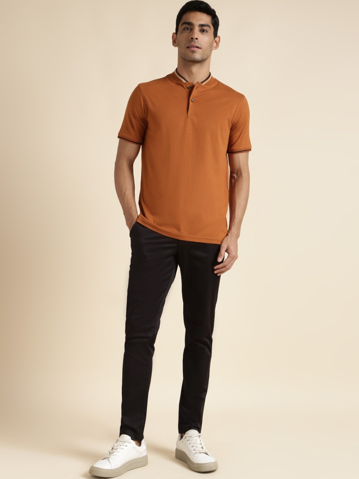 Andamen Orange Regular Fit T-Shirt