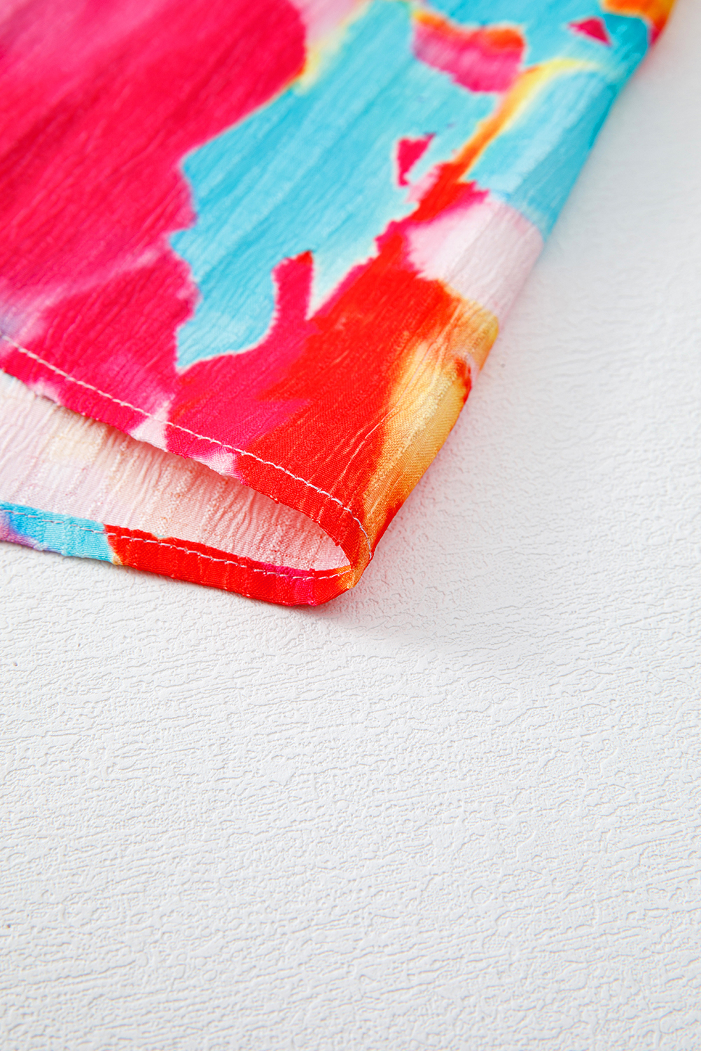 Black Leopard Patchwork Split Neck Ruffle Plus Size Dress