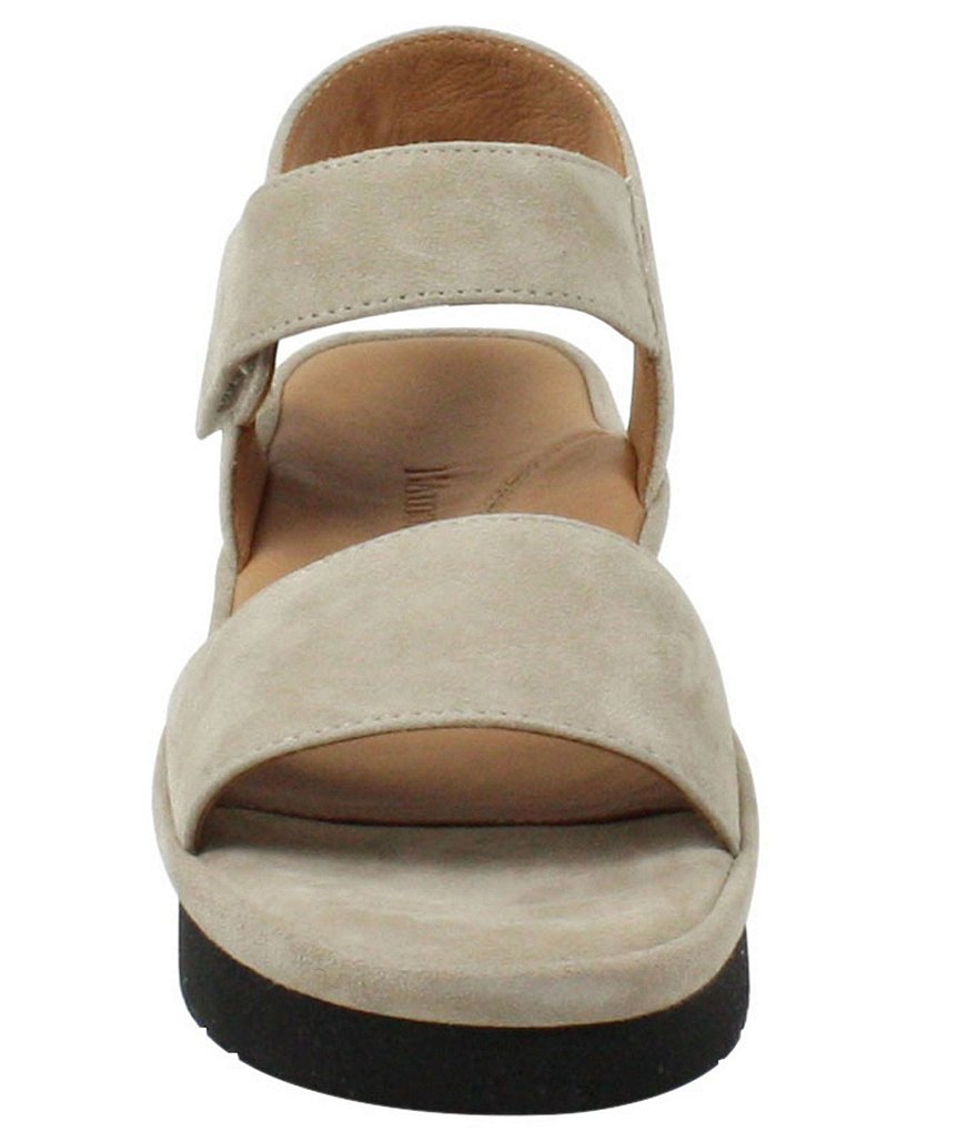L'Amour Des Pieds Abrilla Suede Platform Wedge Sandals