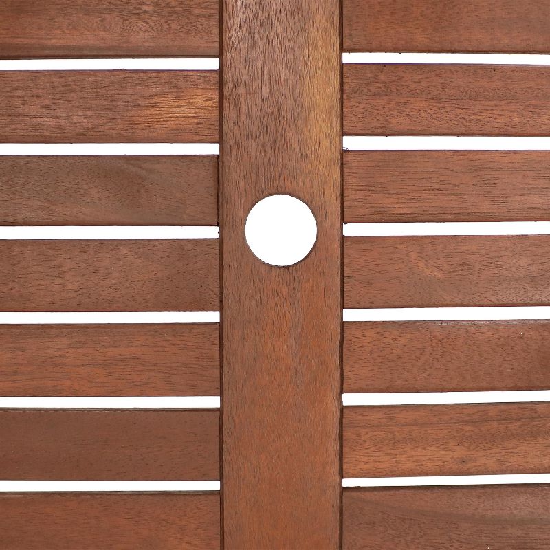 Renaissance Square Outdoor Patio Stacking Table - Gray - Vifah