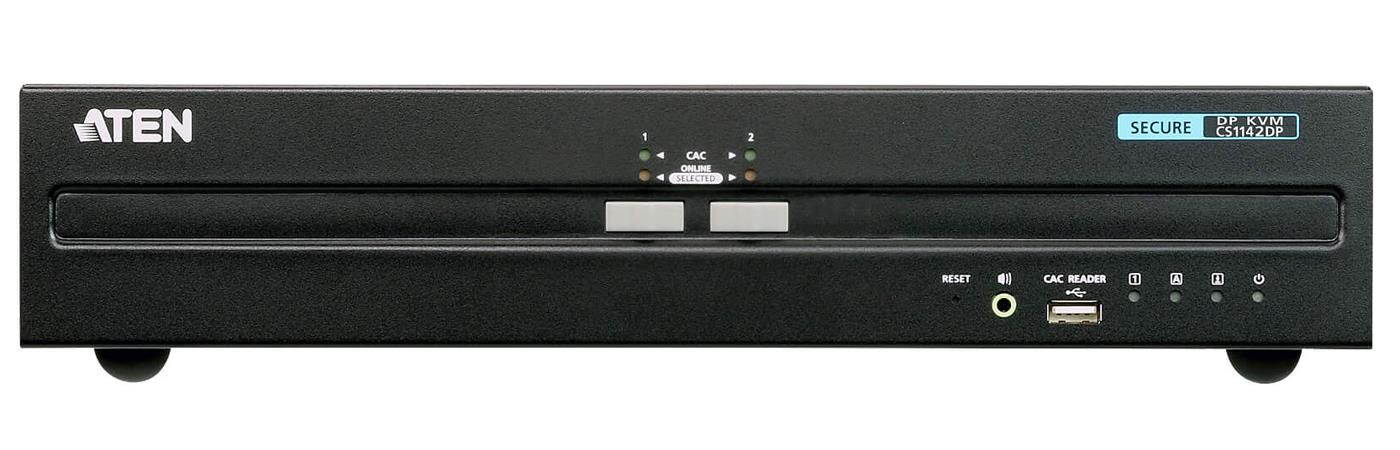 Aten 2-Port USB DisplayPort Dual Display Secure KVM Switch (PSS PP v3.0 Compliant)