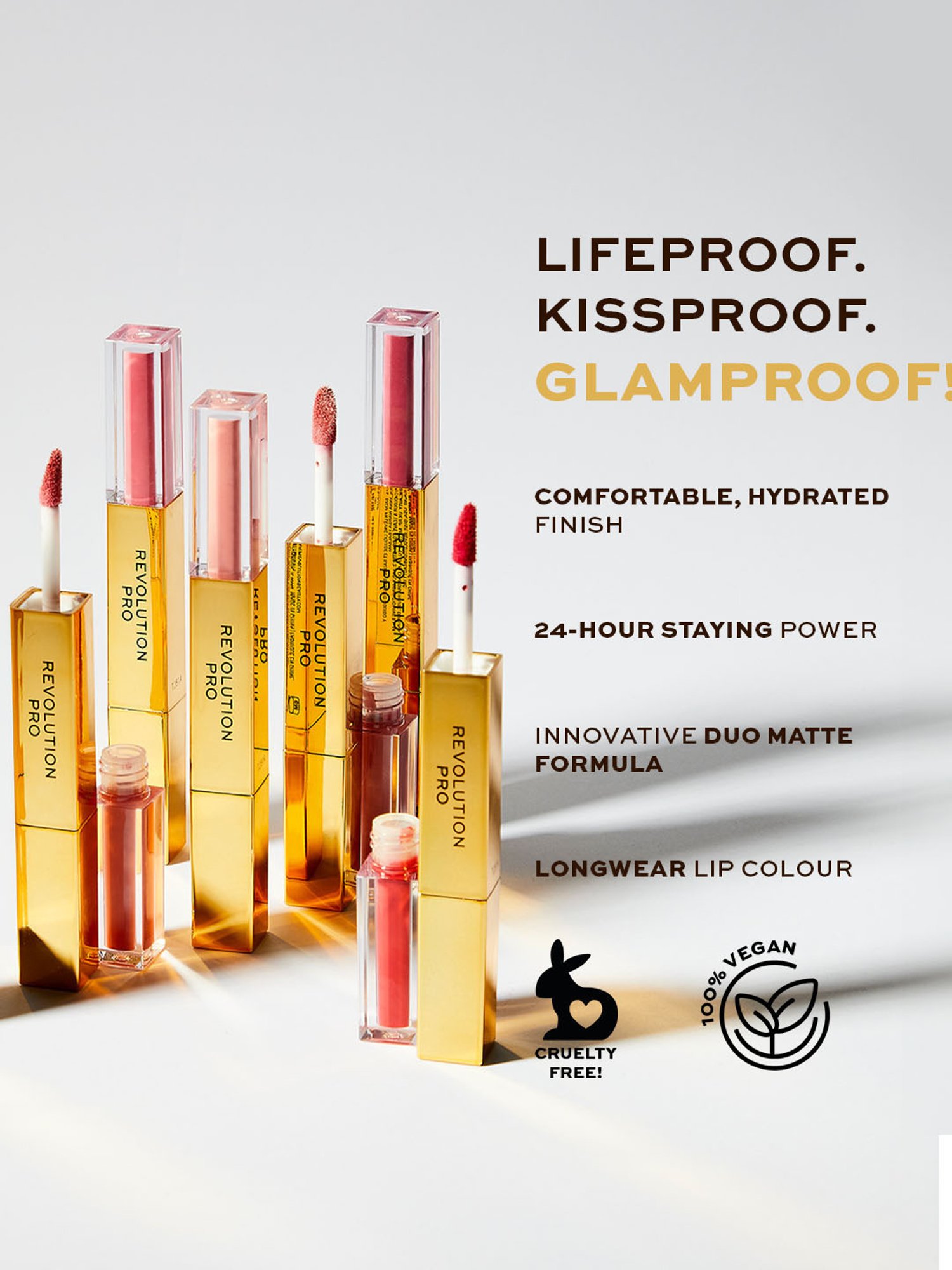 Revolution Pro Supreme Stay 24h Lip Duo Lipstick Tease - 1.5 gm