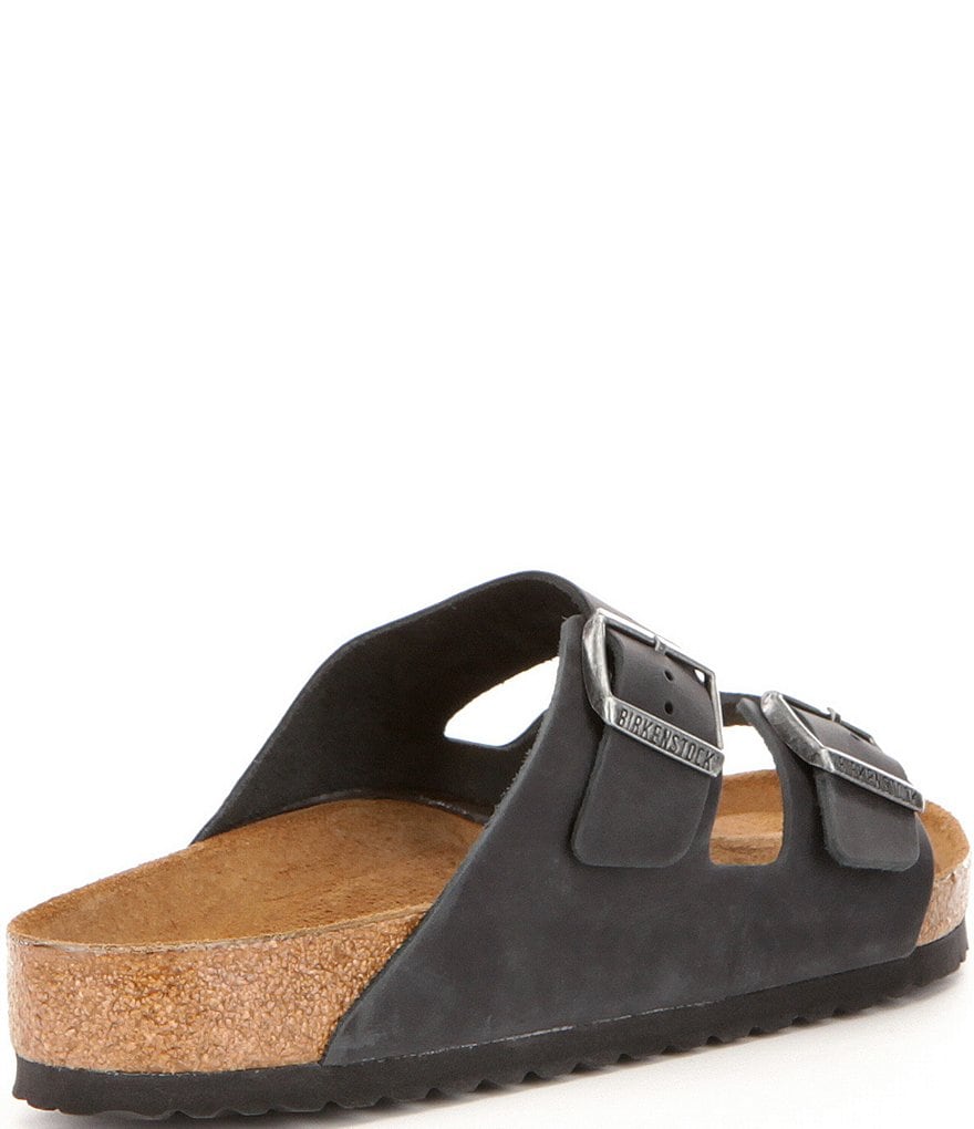 Birkenstock Arizona Men's Oiled Leather Soft Footbed Slip On Sandals