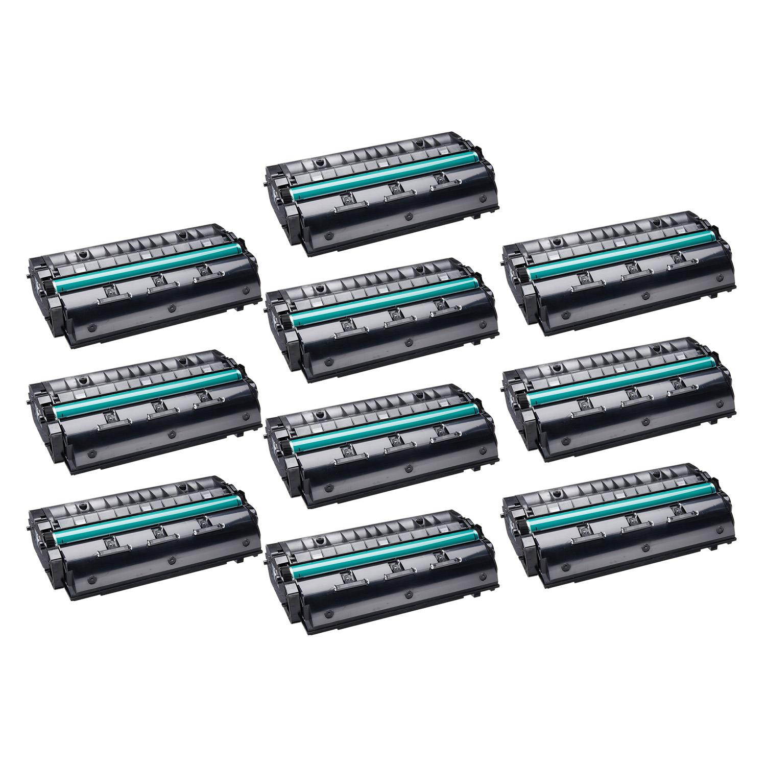 Compatible New York Toner 10 Pack Of Ricoh 406989 Toner Cartridge - Black