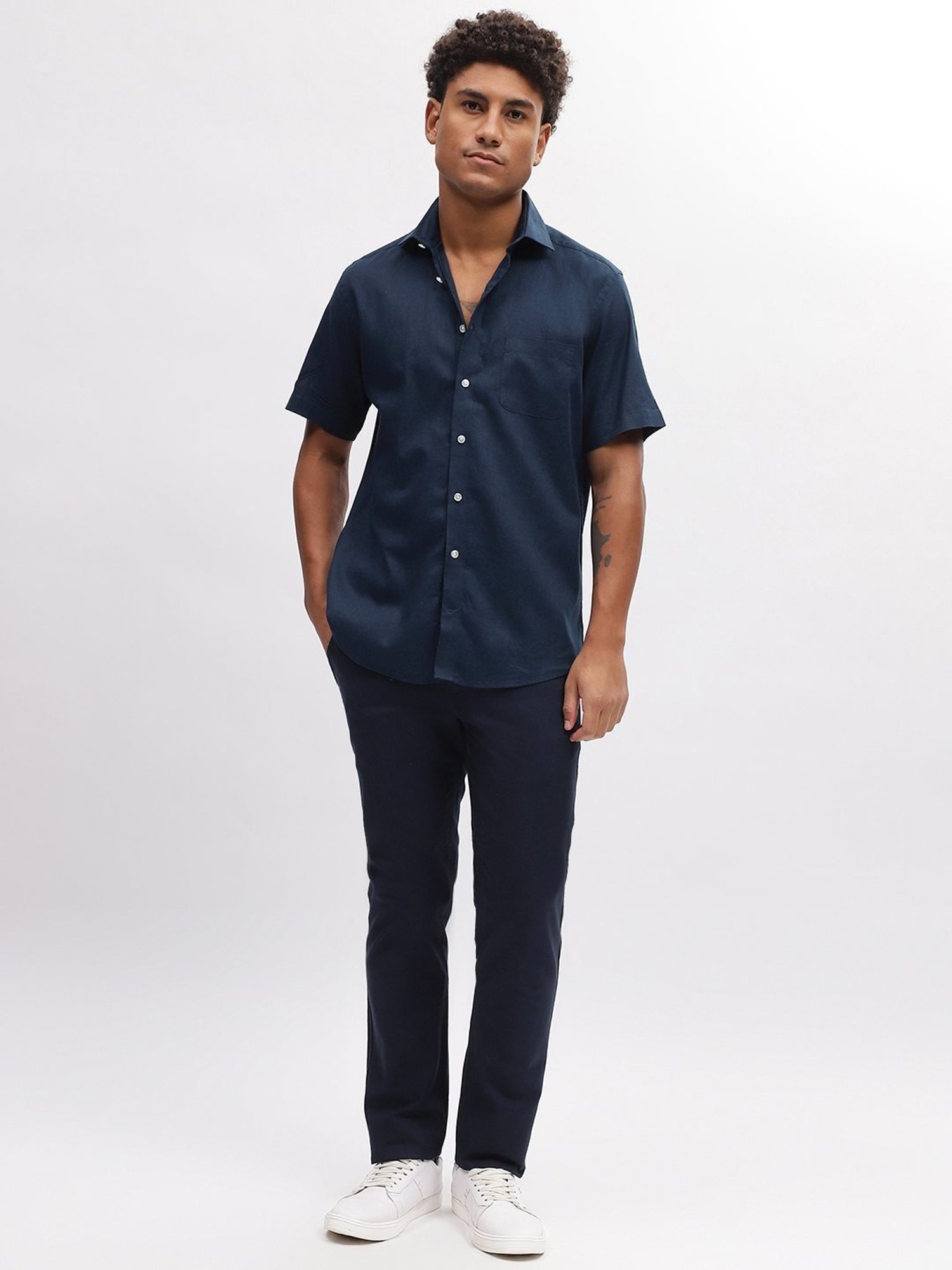 Bruun & Stengade Navy Regular Fit Shirt