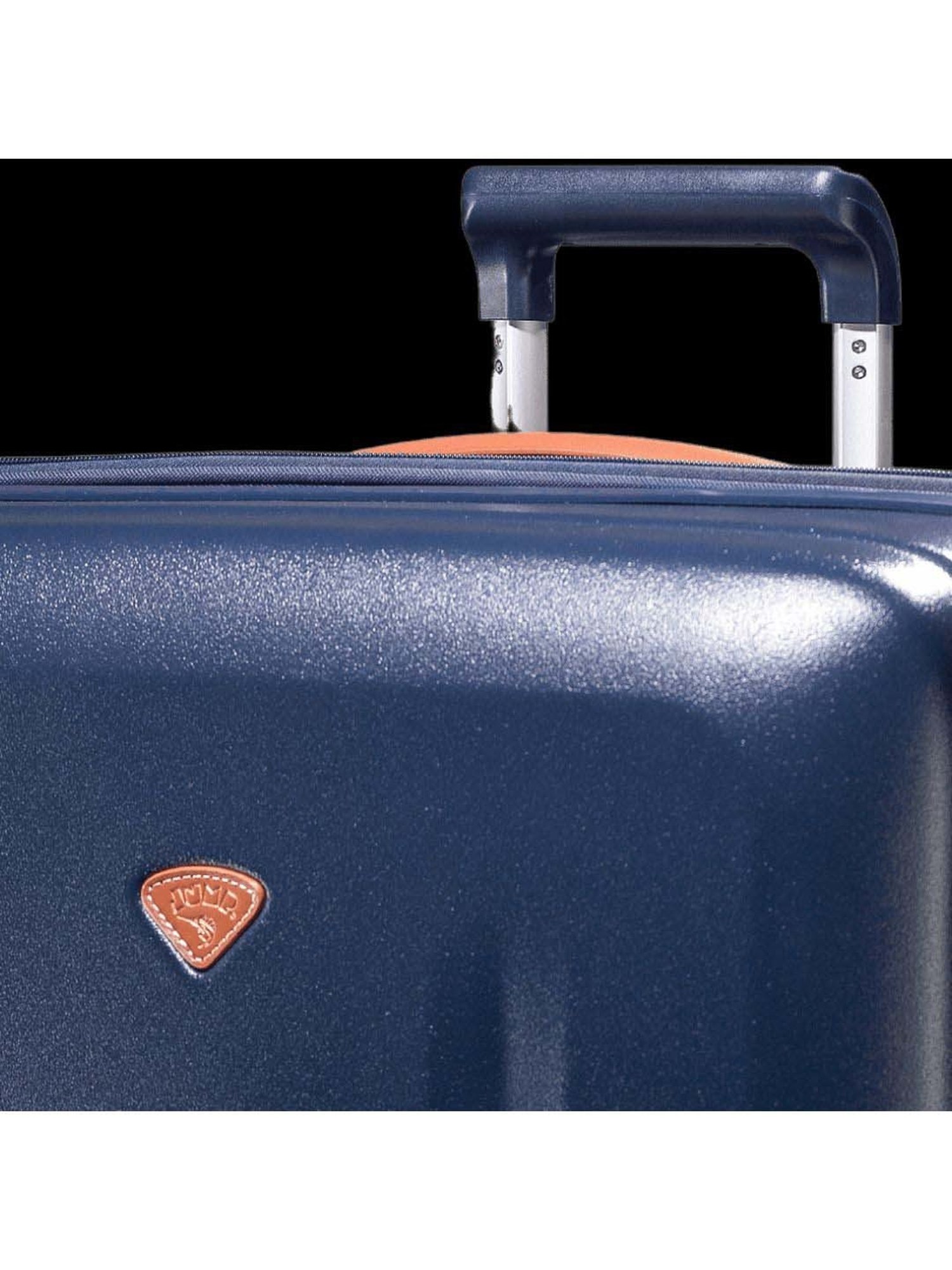 Jump Uppsala Rigid Navy 8 Wheels Large Hard Cabin Trolley Bag Set of 2