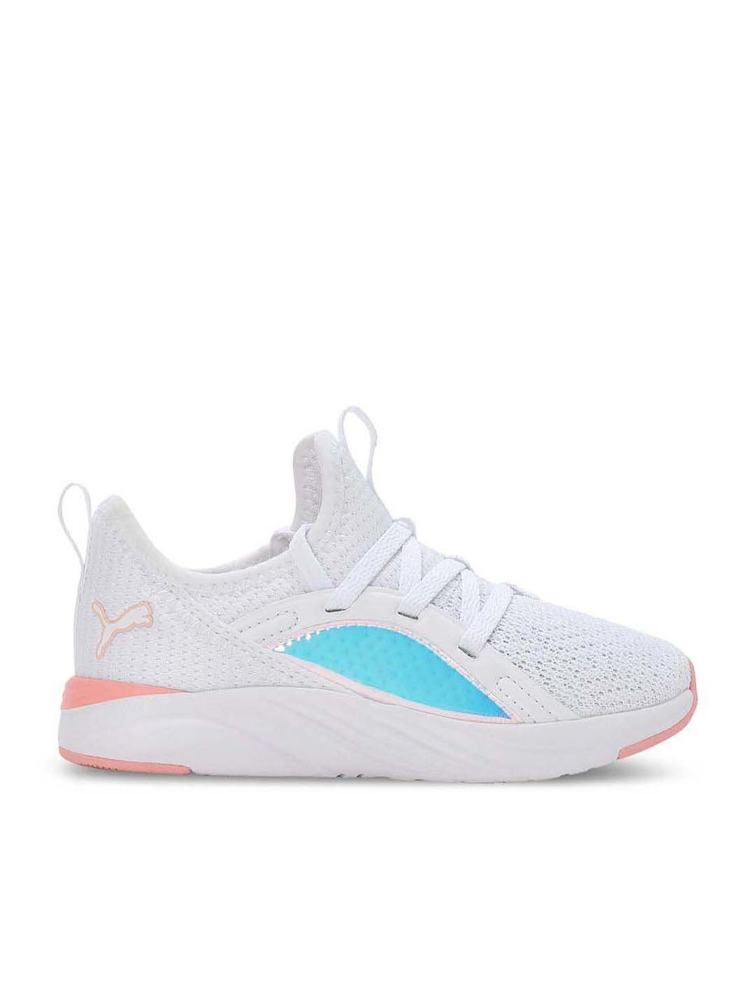 Puma Kids Softride Sophia 2 Crystal White & Pink Running Shoes