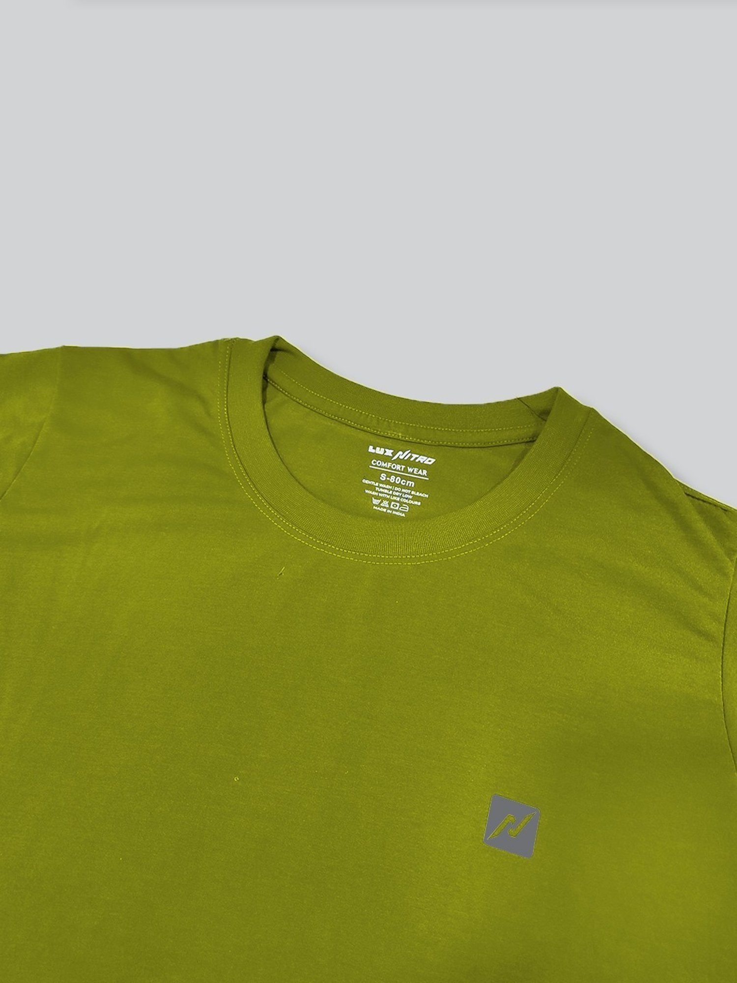 Lux Nitro Green Regular Fit T-Shirt Pack of - 2
