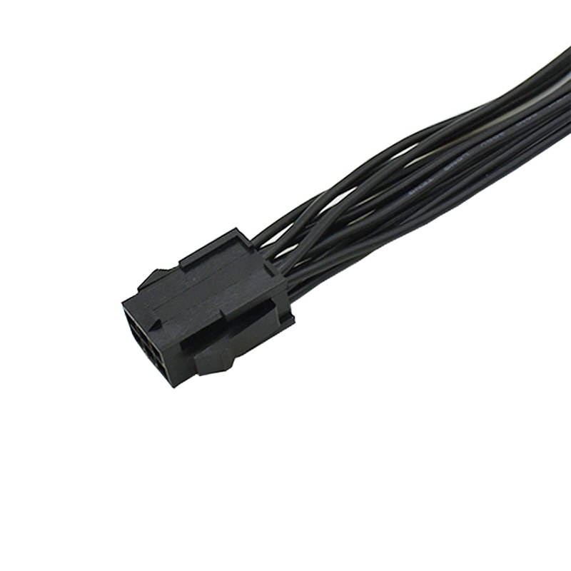 8 inches PC Power Supply PCI e Molex 6pin to 2 PCIe 6 pin PCI express Splitter Extension Ribbon Cable ,6-pin Graphics Card Mining