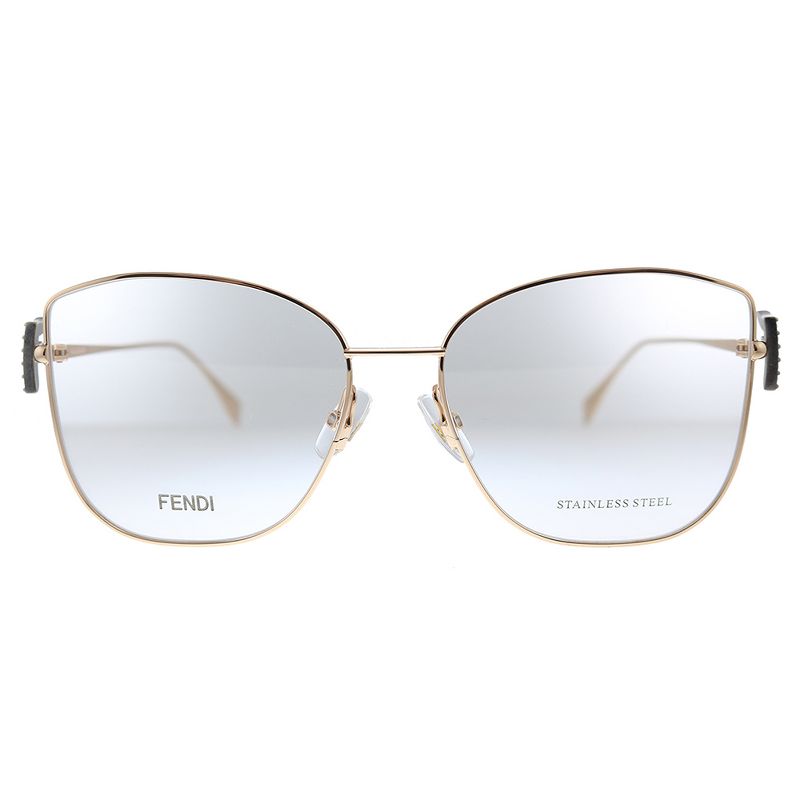 Fendi FF 0390/G DDB Womens Square Eyeglasses Gold Copper 56mm