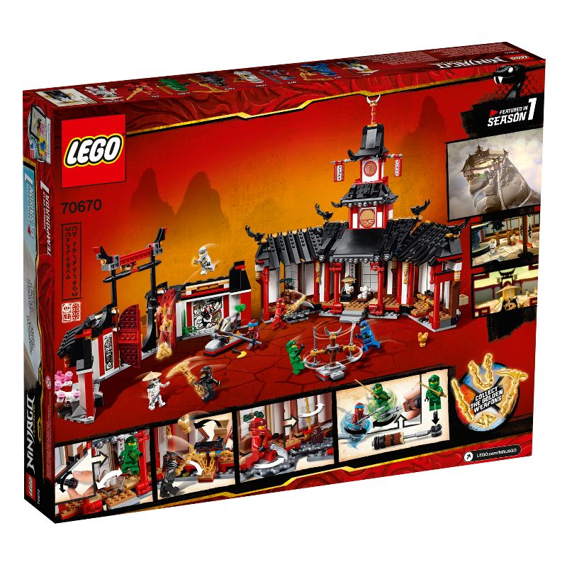 LEGO NINJAGO Legacy Monastery of Spinjitzu Ninja Model with NINJAGO Minifigures 70670