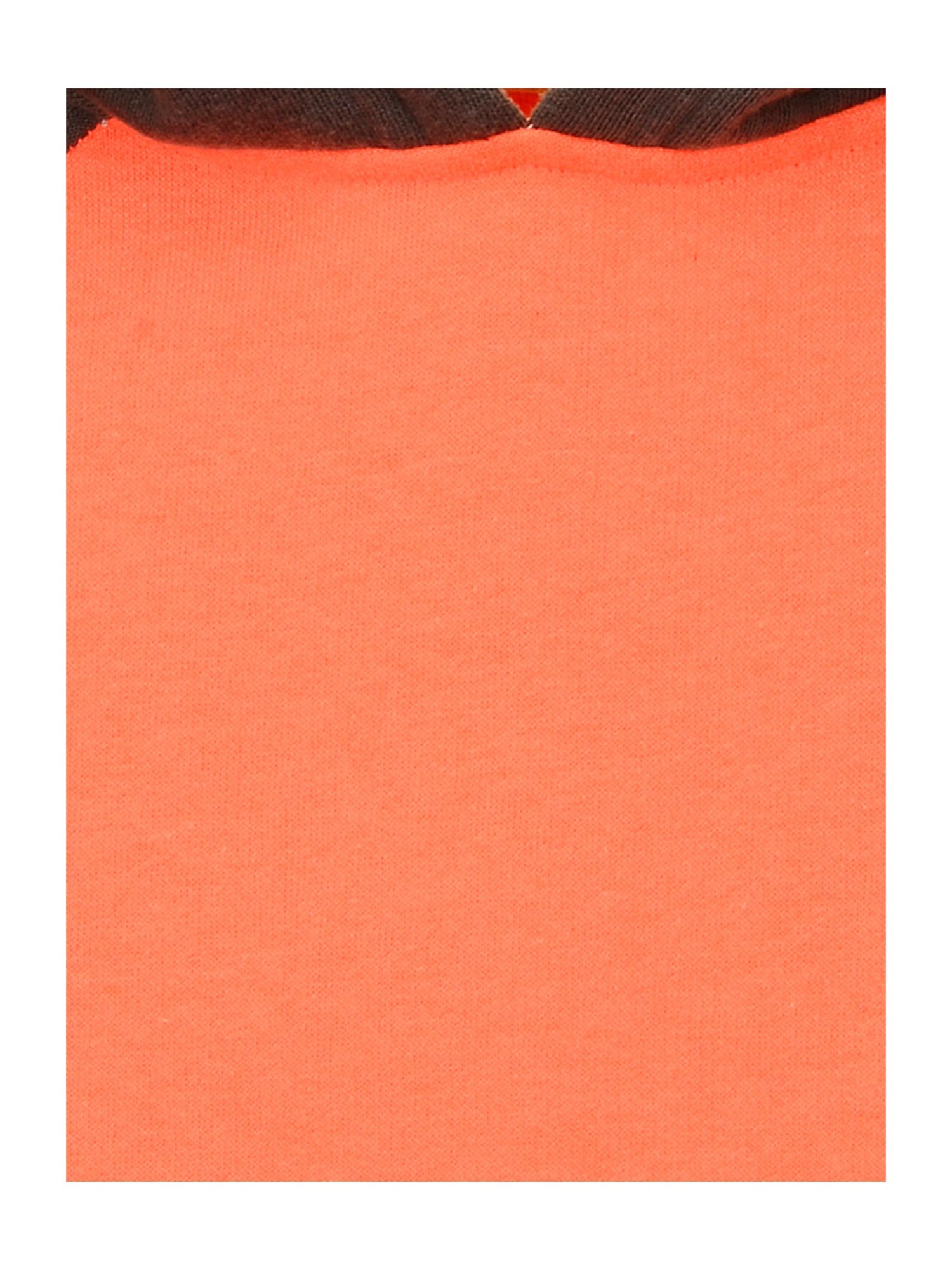 Cherry Crumble By Nitt Hyman Kids Orange & Grey Color Block Pattern Hoodie