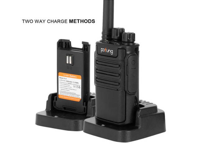 Walkie-Talkie USB 2pcs F8 2W 1500mAh 16-Channel Black Detachable Panel Fixed Antenna USB Integrated Charger Adult Analog Walkie-Talkie,WT02