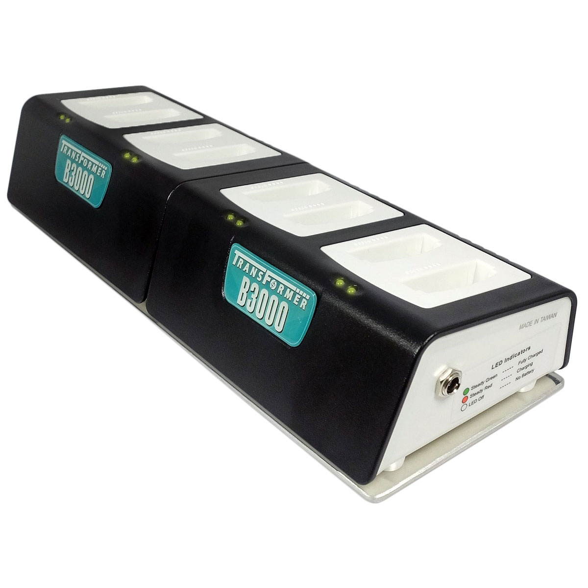 Transformer 8-Bay Battery Charger for Vocera B3000 batteries. Power Supply included