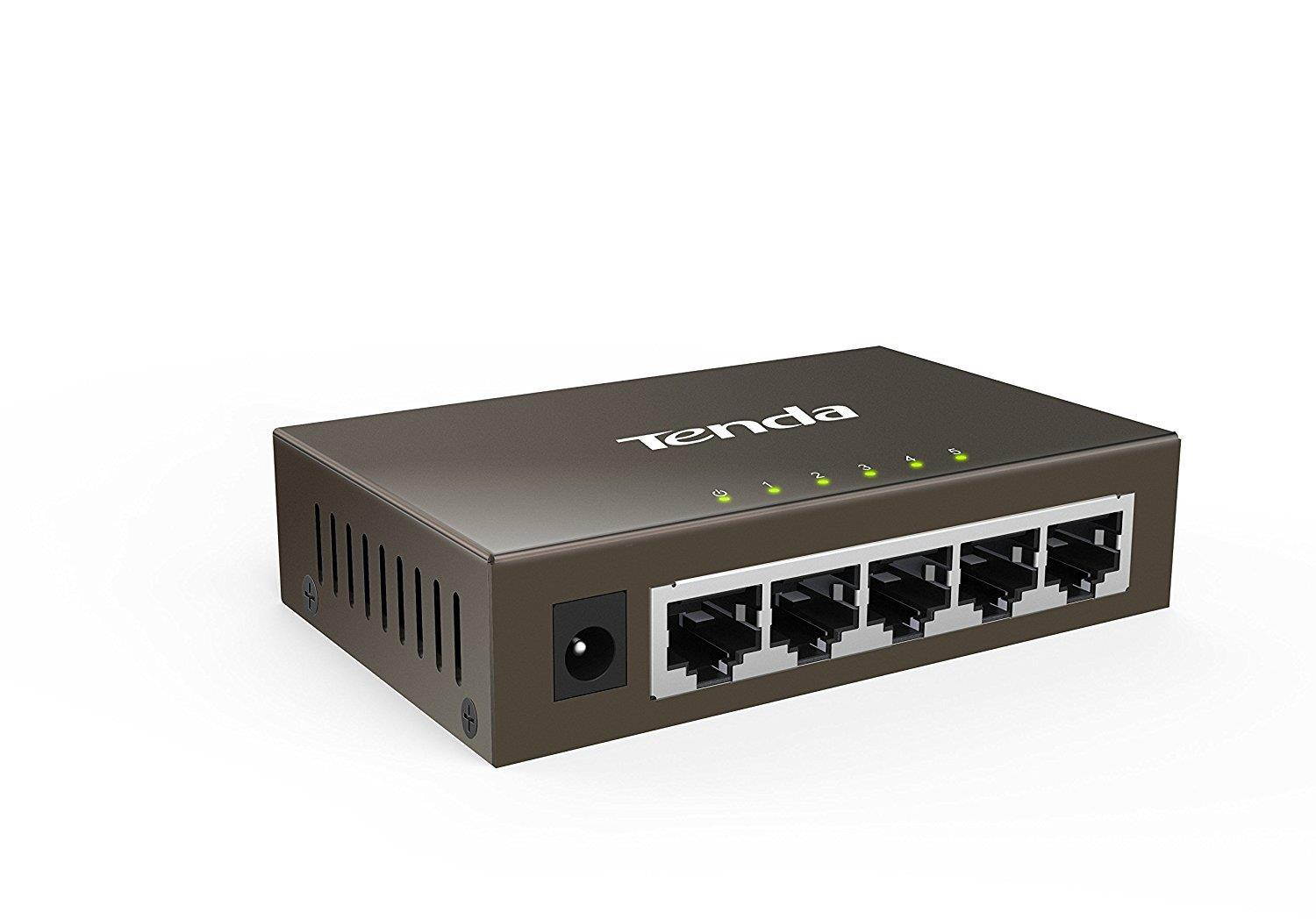 Tenda 5-port Switch Gigabit 10/100/1000Mbps 5-port Gigabit Ethernet Switch (TEG1005D)