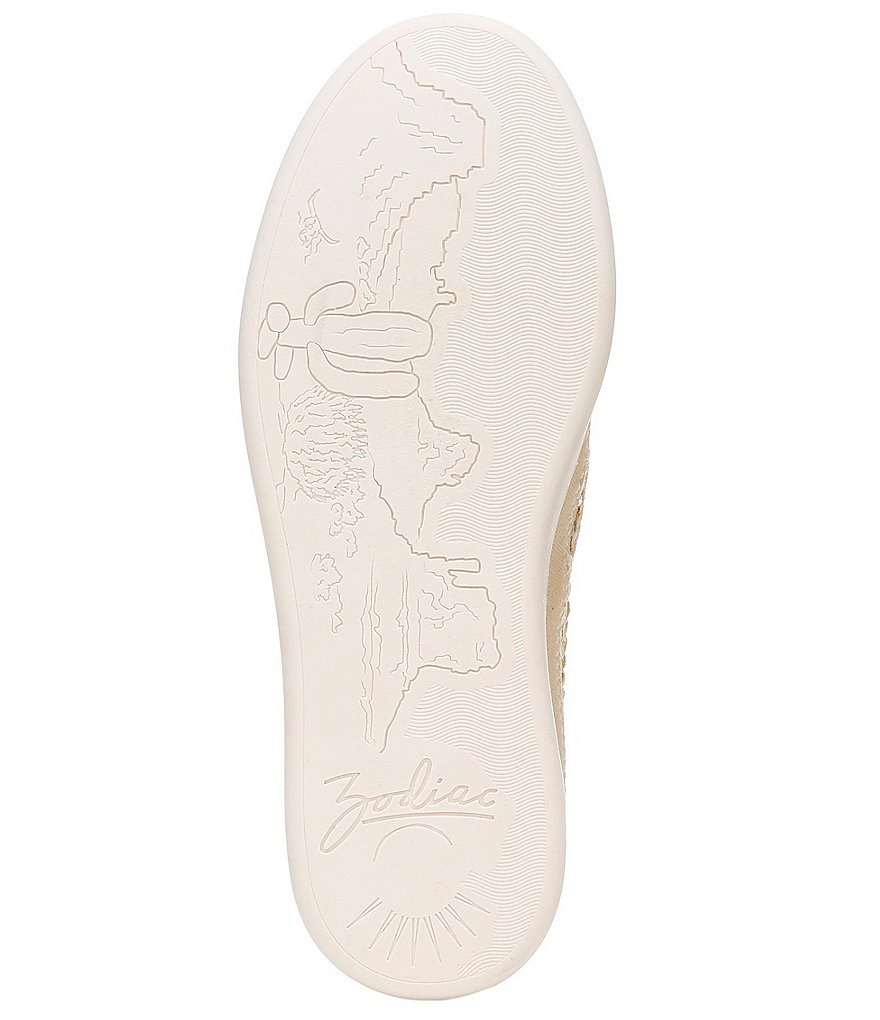 Zodiac Cheezburger Raffia Lace-Up Sneakers