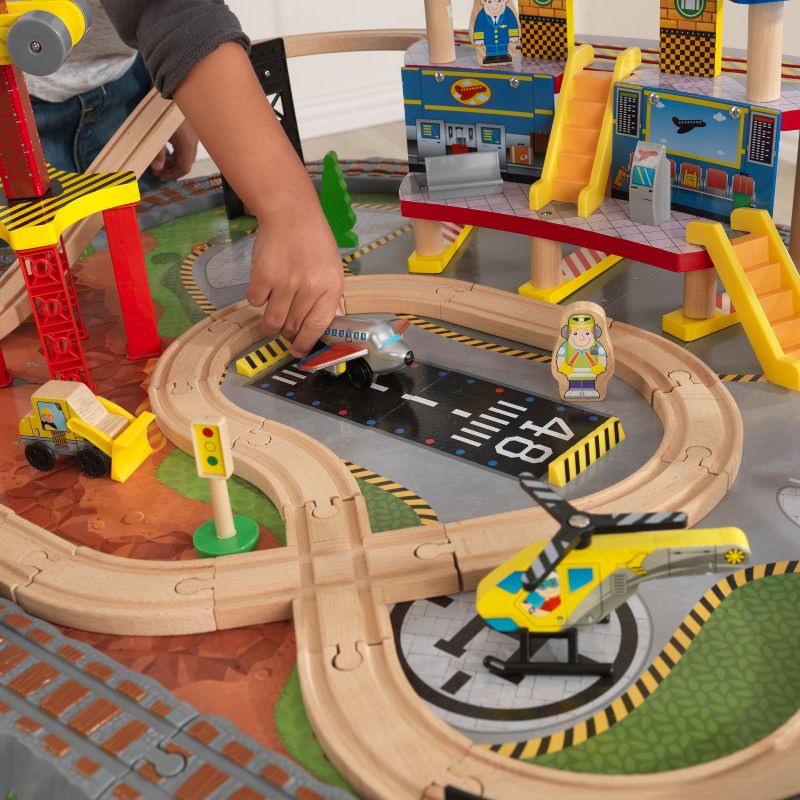 KidKraft Transportation Station Train Set & Table