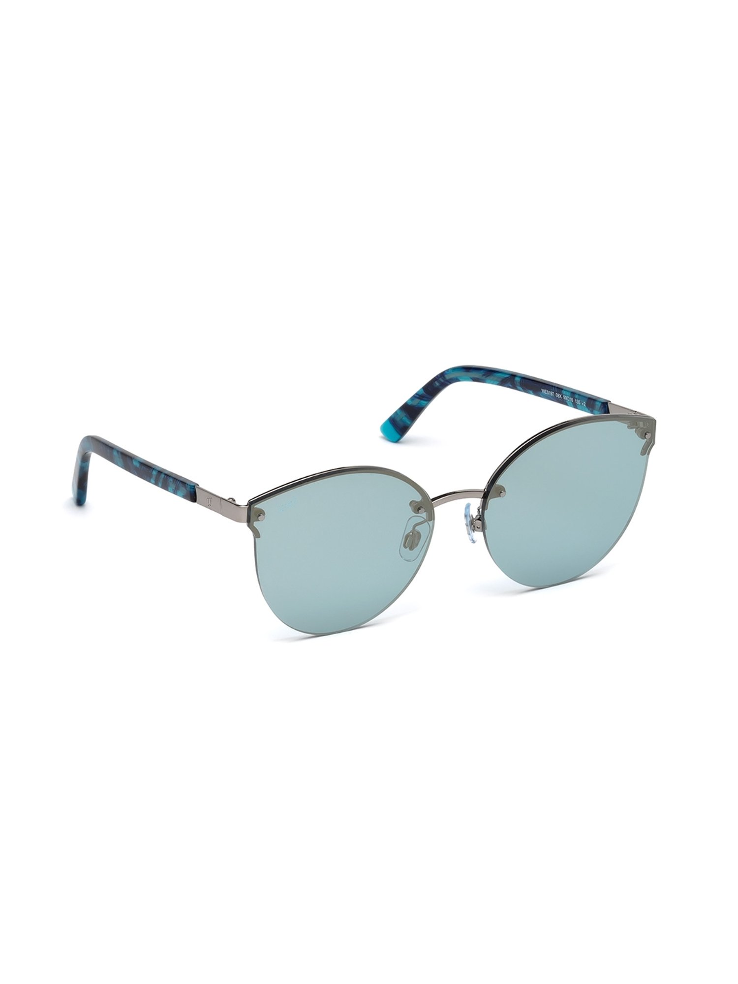 WEB EYEWEAR Blue Cat Eye Sunglasses Designed in Italy