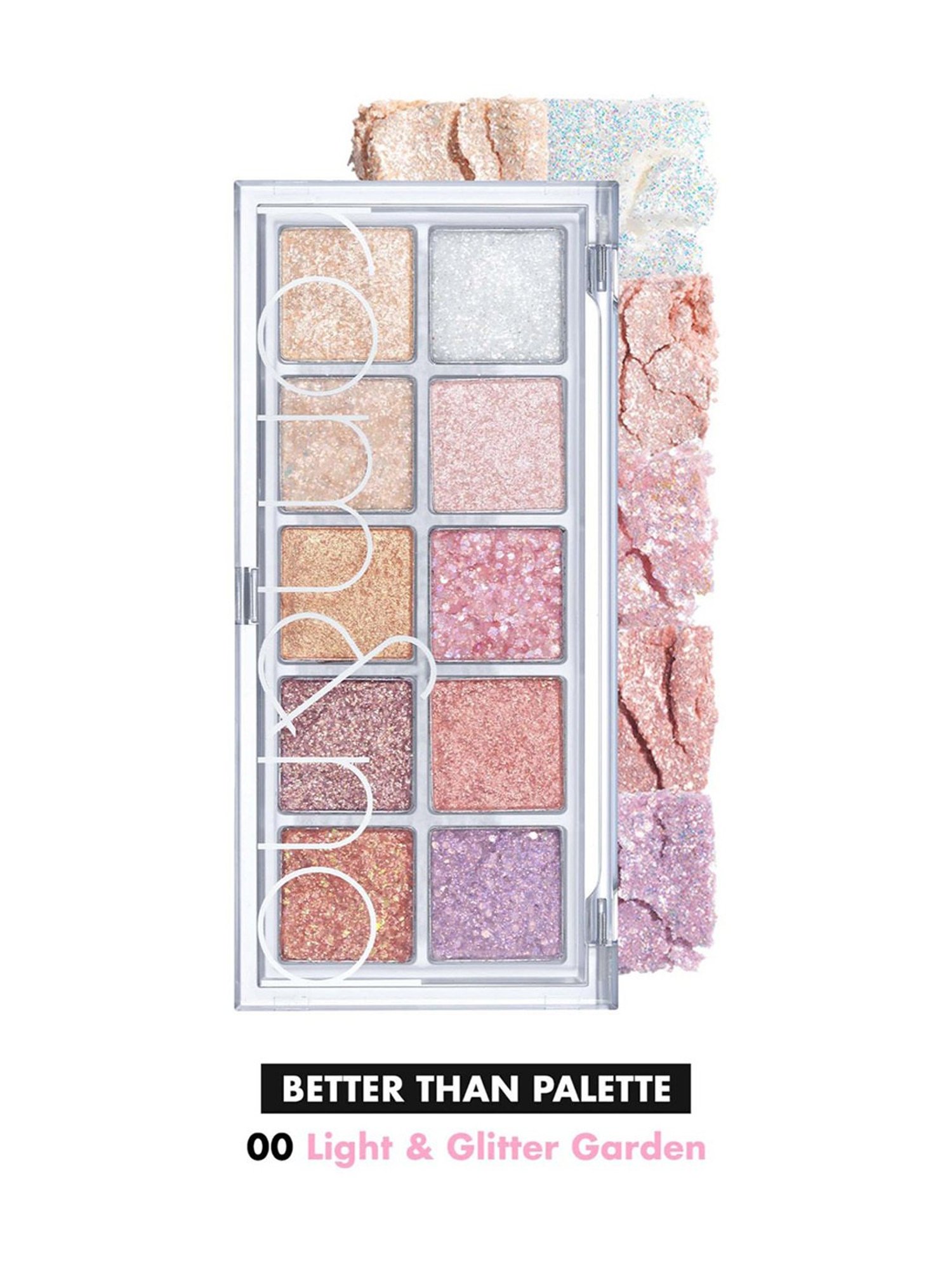 Rom&nd Better Than Eyeshadow Palette 00 Light & Glitter Garden - 6 gm