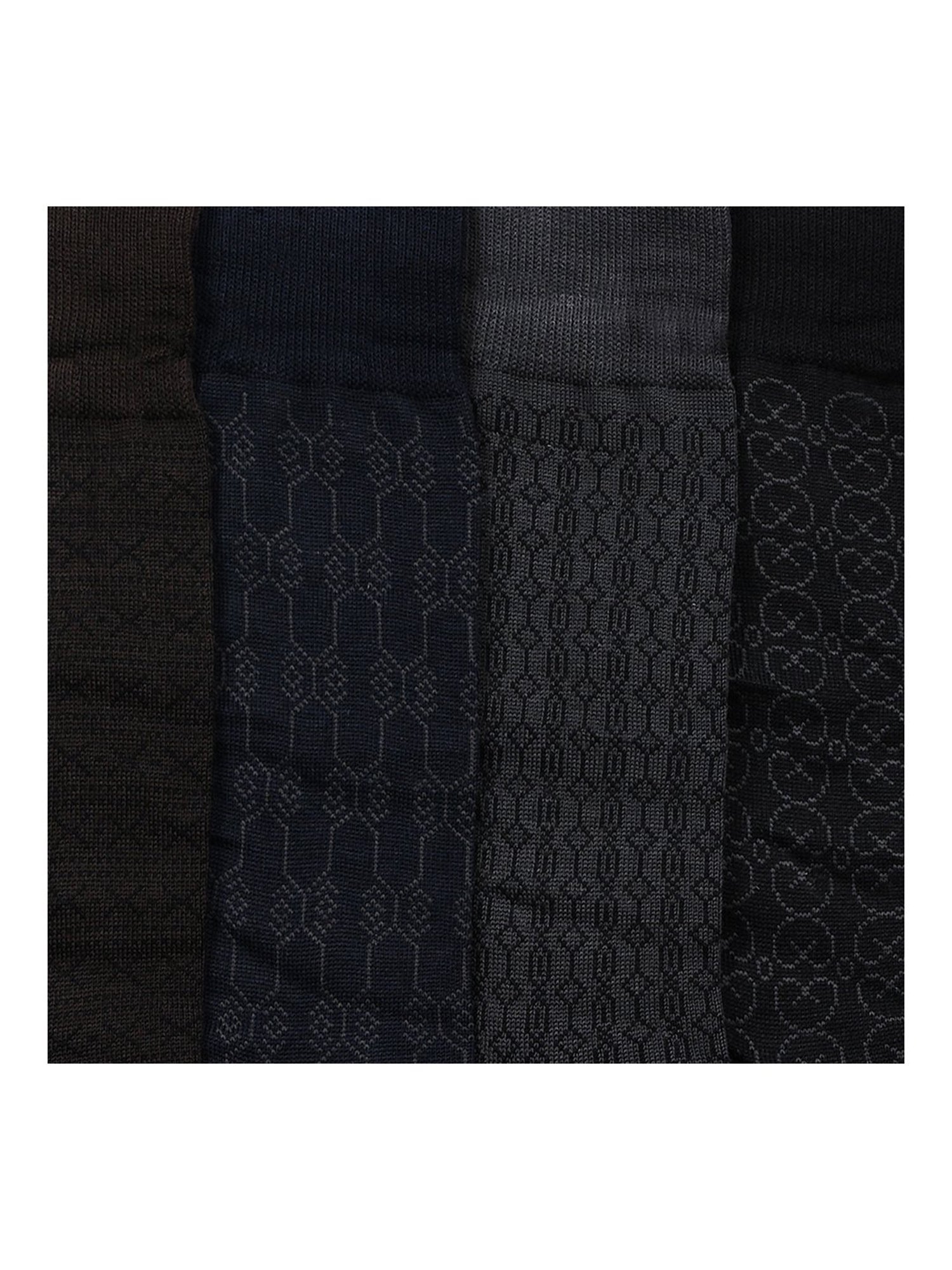 Bonjour Assorted Printed Socks - Pack of 4