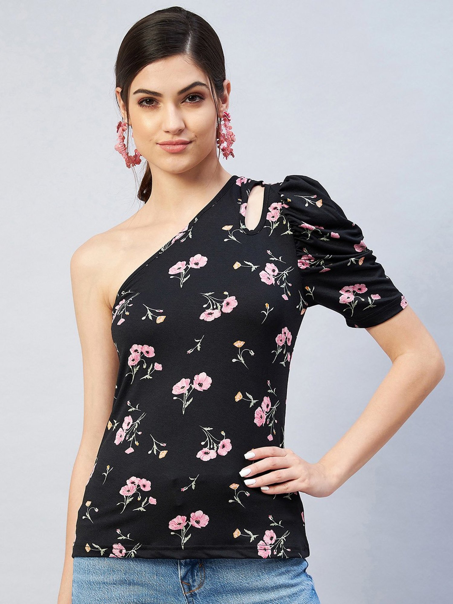 Fame Forever by Lifestyle White Cotton Printed T-Shirt