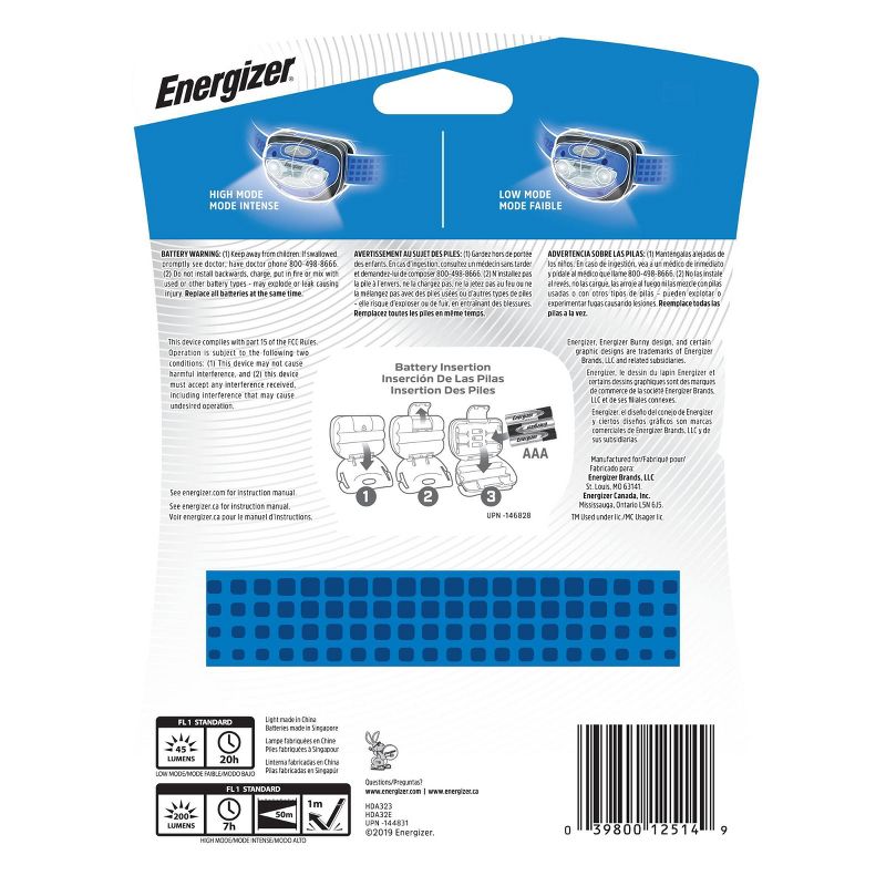 Energizer Vision LED Headlamps and Wearable Light