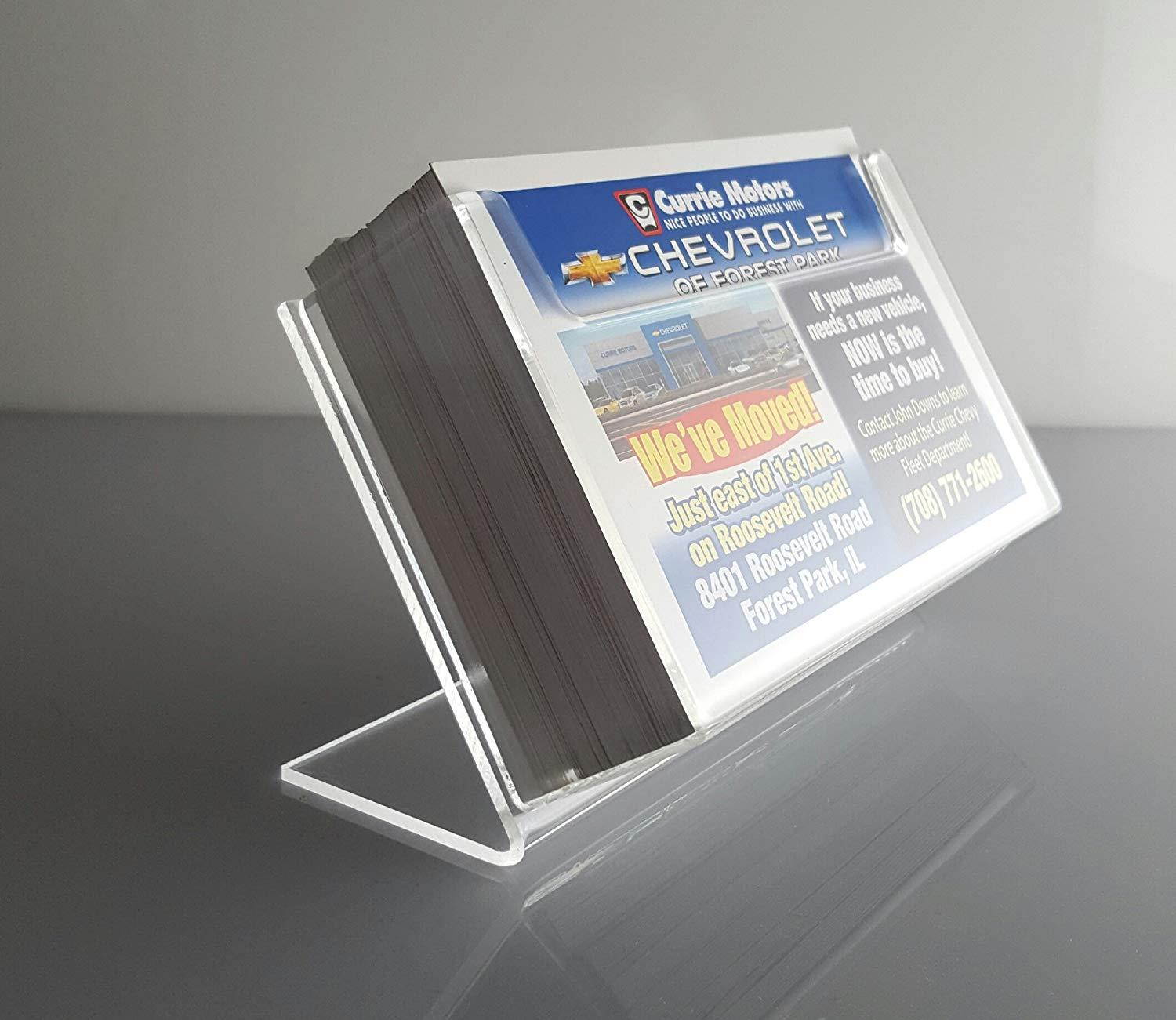 NEW! Clear Acrylic PostCard / Index Card Holder Countertop Displays (6 Pack)