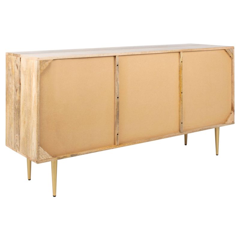 Titan Gold Inlayed Cement Sideboard Natural - Safavieh