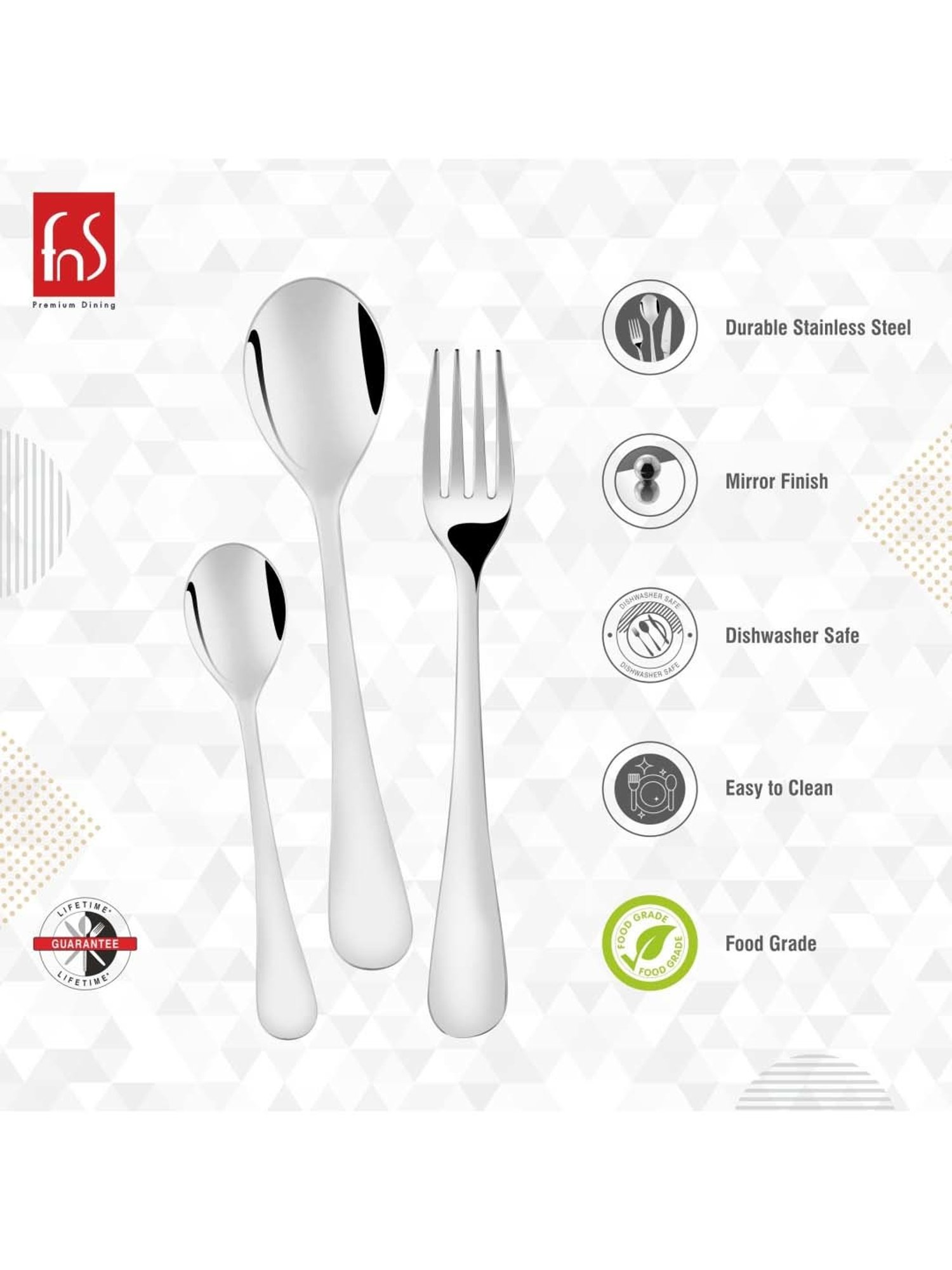 Home4U Iona Multi Wood Cutlery (2 Pcs)