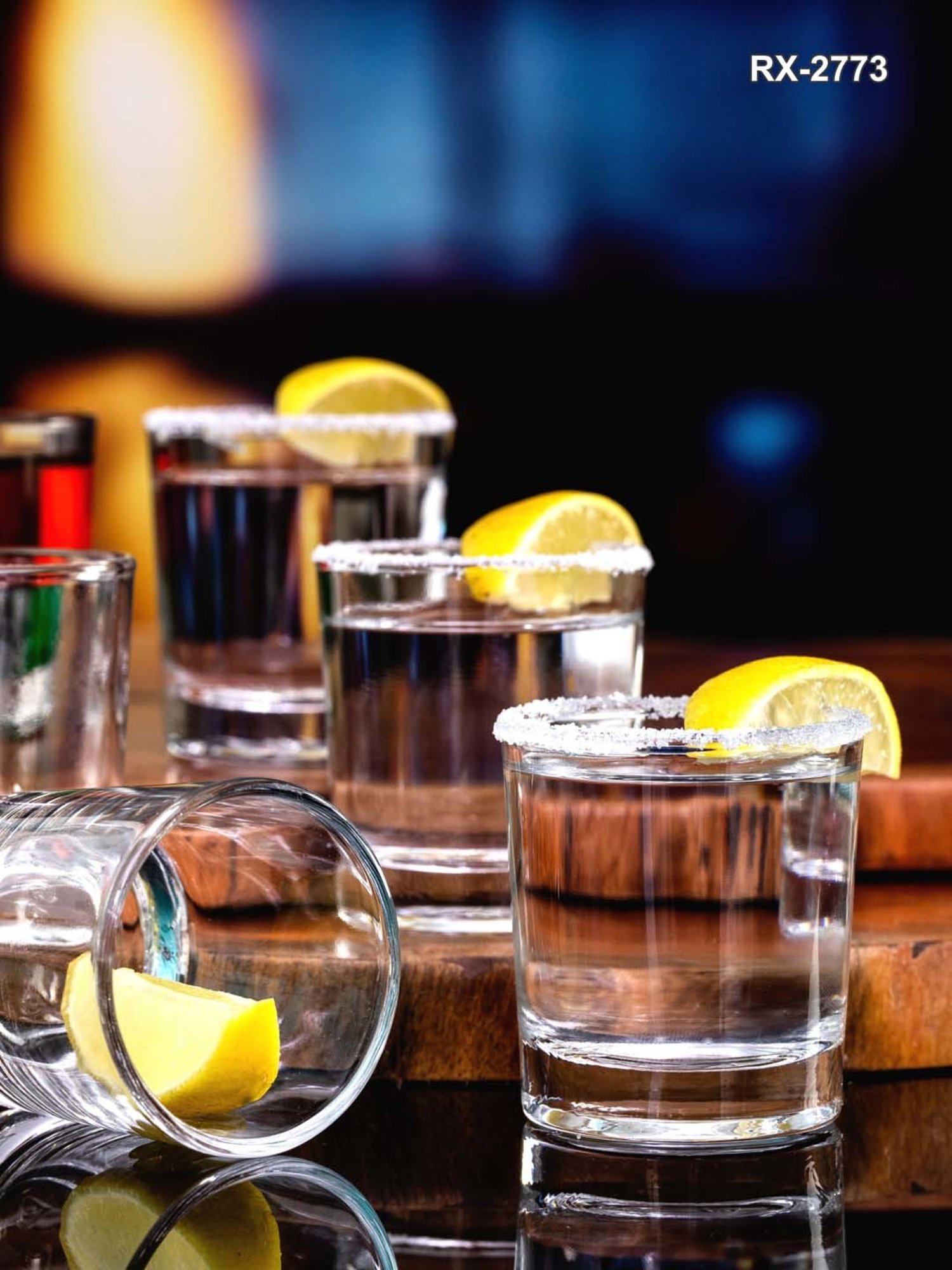 Melbify Roll Sip Transparent Cocktail Glass with straw 250ml - Set of 2