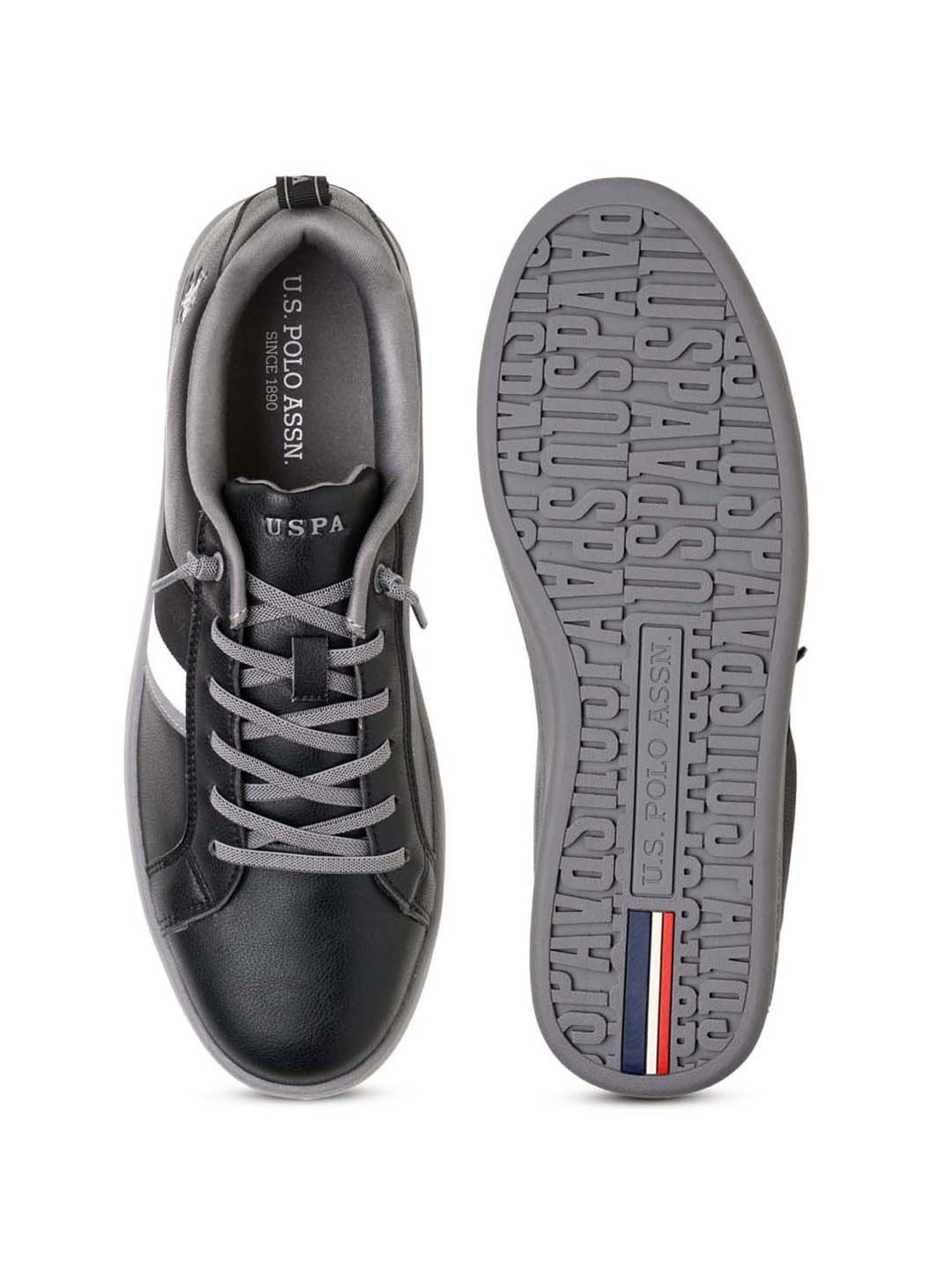 U.S. Polo Assn. Men's LENNART Black Casual Sneakers