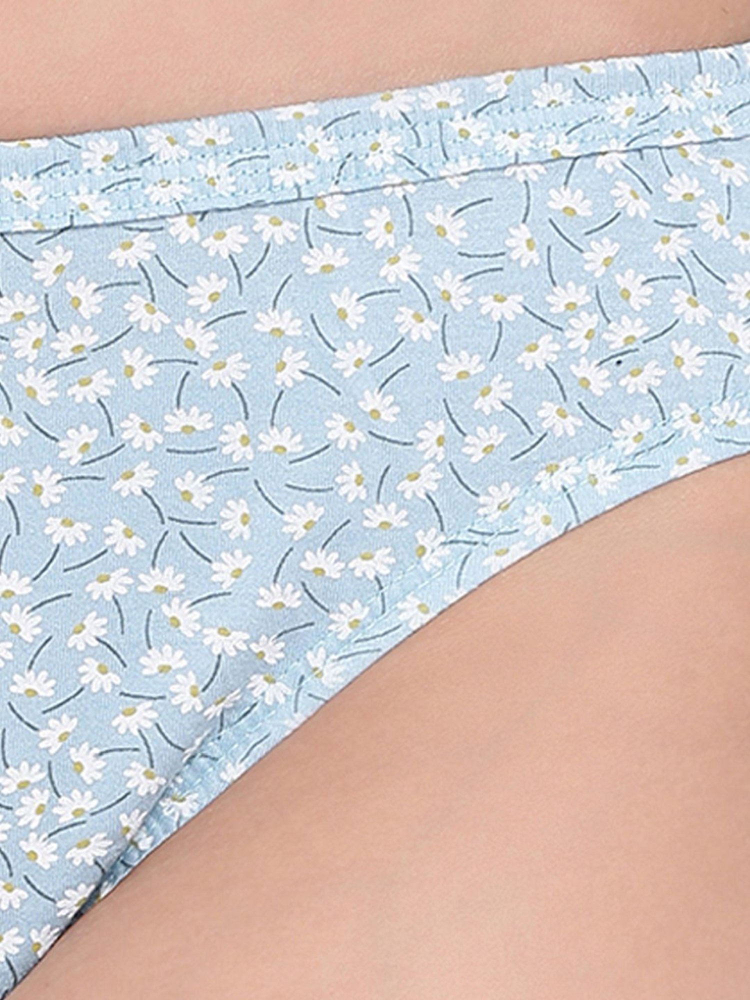 Lyra Assorted Color Cotton Printed Bikini Panties - Pack Of 6