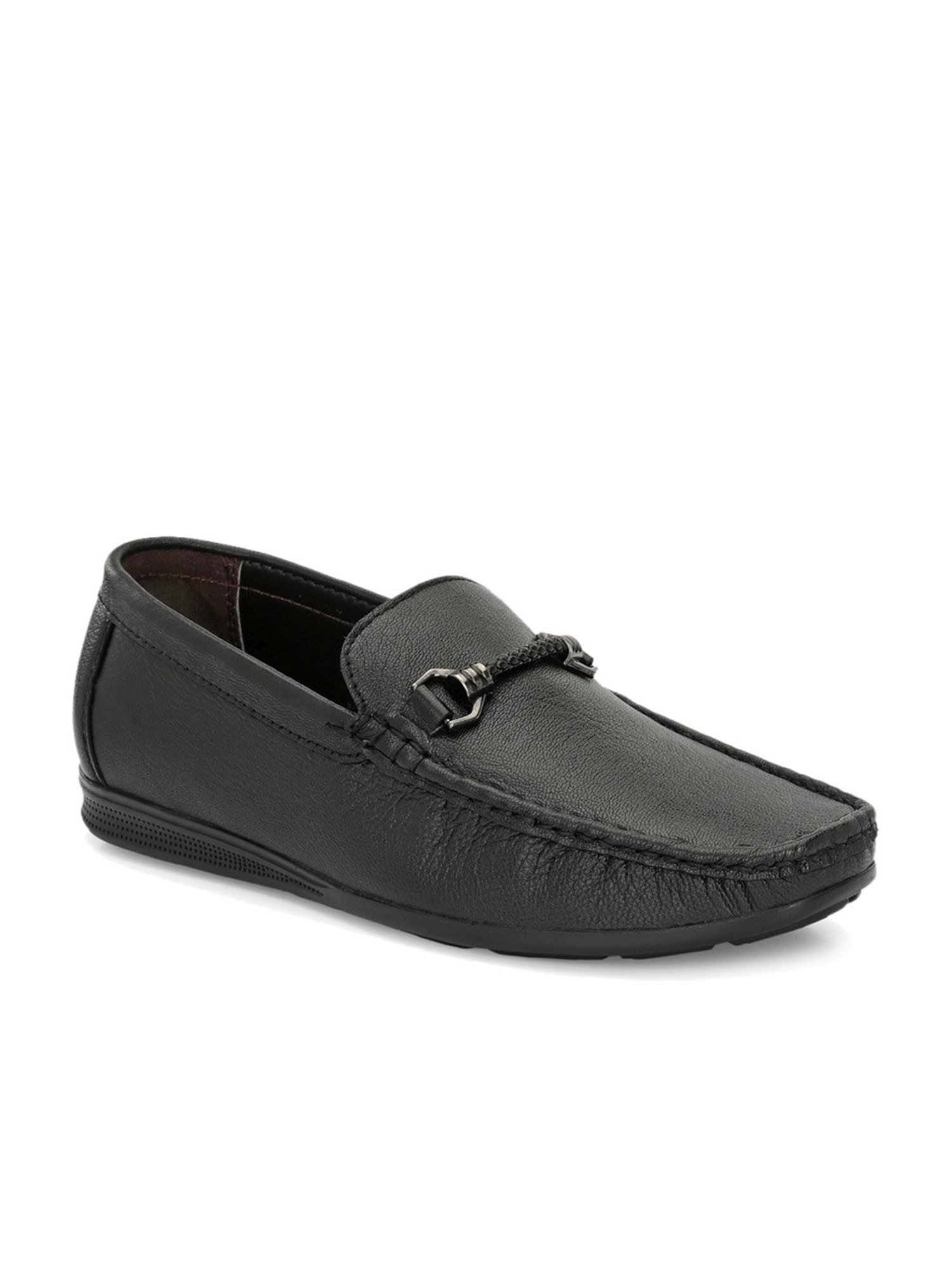 Clog London Men's Black Casual Loafers