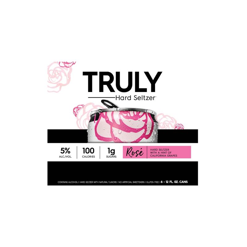 Truly Rosé Hard Seltzer - 6pk/12 fl oz Slim Cans